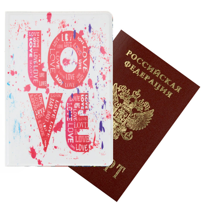 Обложка для паспорта АРТ «LOVE»