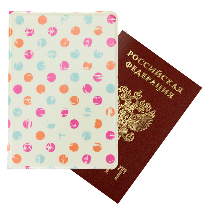 Обложка для паспорта АРТ «Горошки»