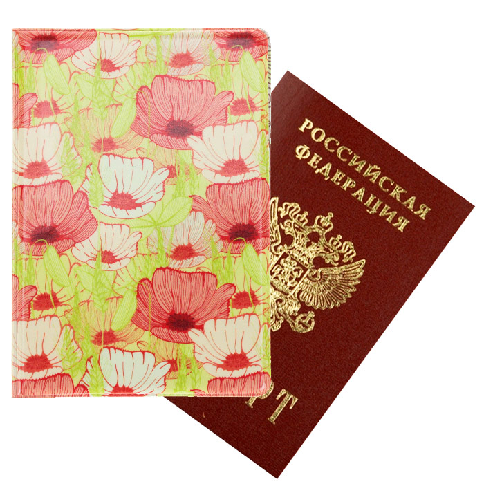 Обложка для паспорта АРТ «Цветочное поле»