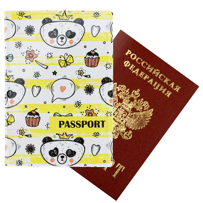 Обложка для паспорта АРТ «Пандочка»