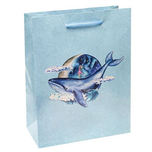 Пакет подарочный «Девочка и кит»